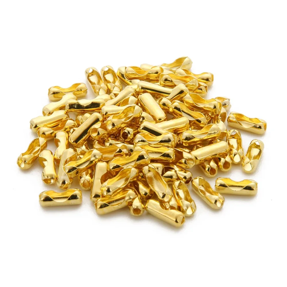 Fermoirs en métal Rhodium or/argent, diamètre 100 2 1.5mm, 2.4 pièces, connecteurs pour la fabrication