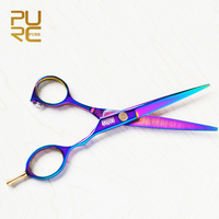 New Arrive Purple Titanium 6.0 Inch High Quality Hairdresser Shear Hair Salon Product Hot Sale Hair Scissors