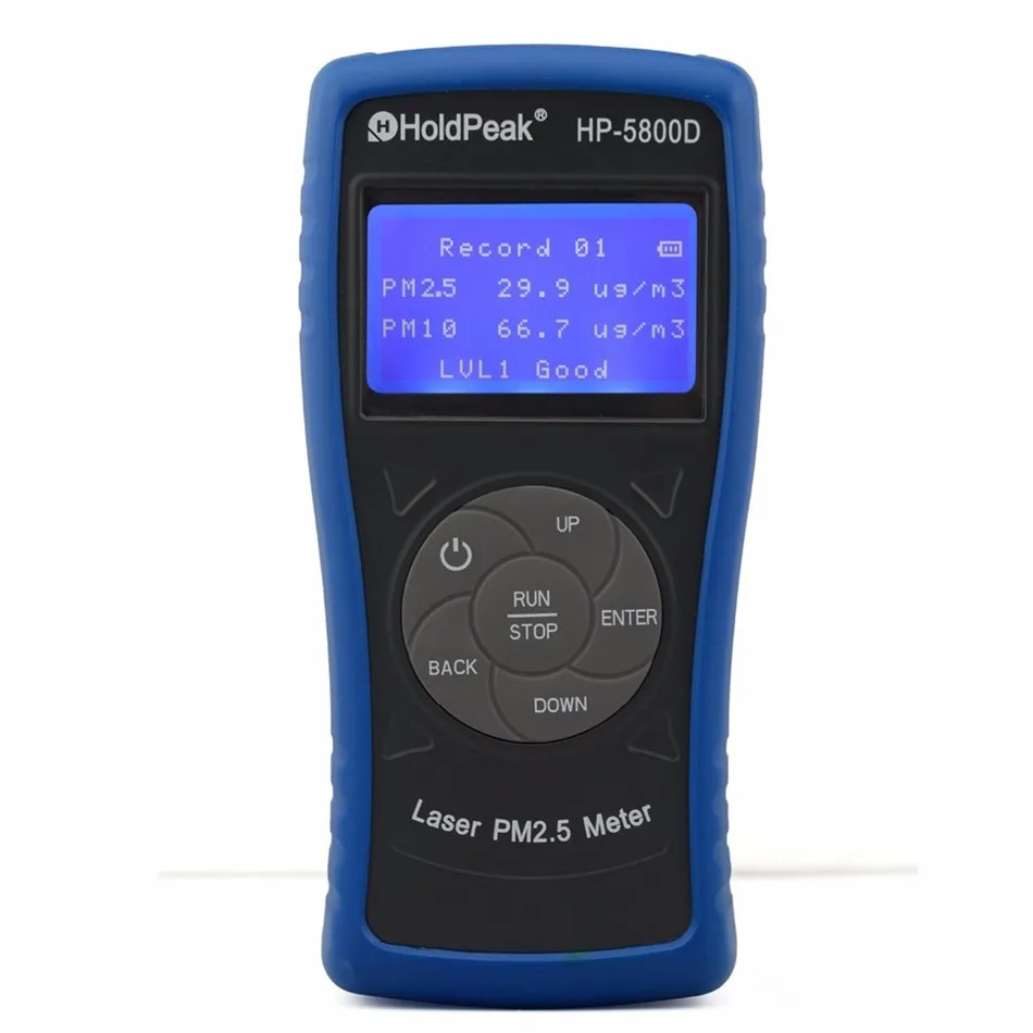 PM2.5 Monitor With Backlight Auto Power Off For Indoor Outdoor Environmental Testing The Most Accurate Detector