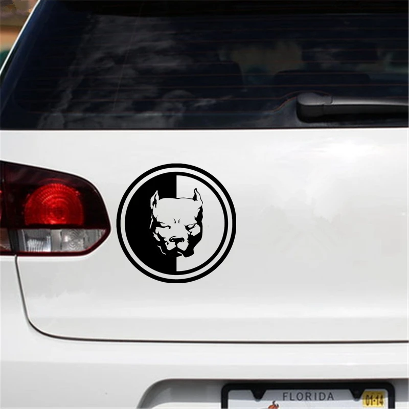 CS-548# Sticker on the car Pitbull version 6. funny car sticker and decal white/black vinyl auto car stickers