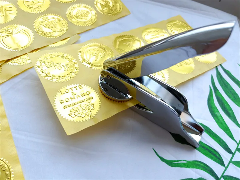 Hot customize Embossing stamp with your logo,Personalized Embossing Seal for Letter head Wedding Envelope Gaufrage Stamp