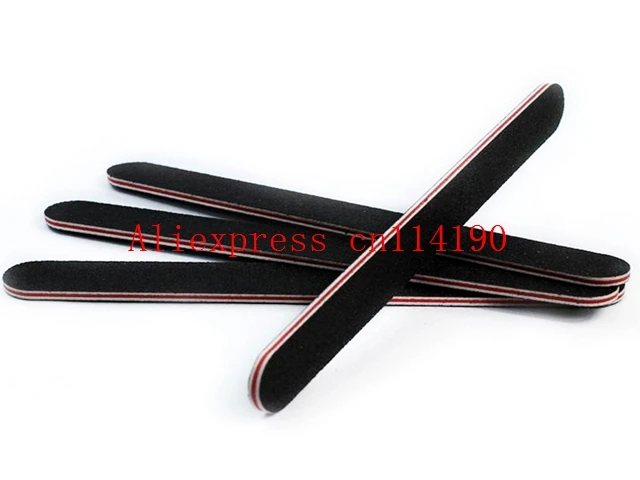 Brand new excellent nail supplies red nail file manicure Professional Buffer Buffing Slim Grit Sandpaper