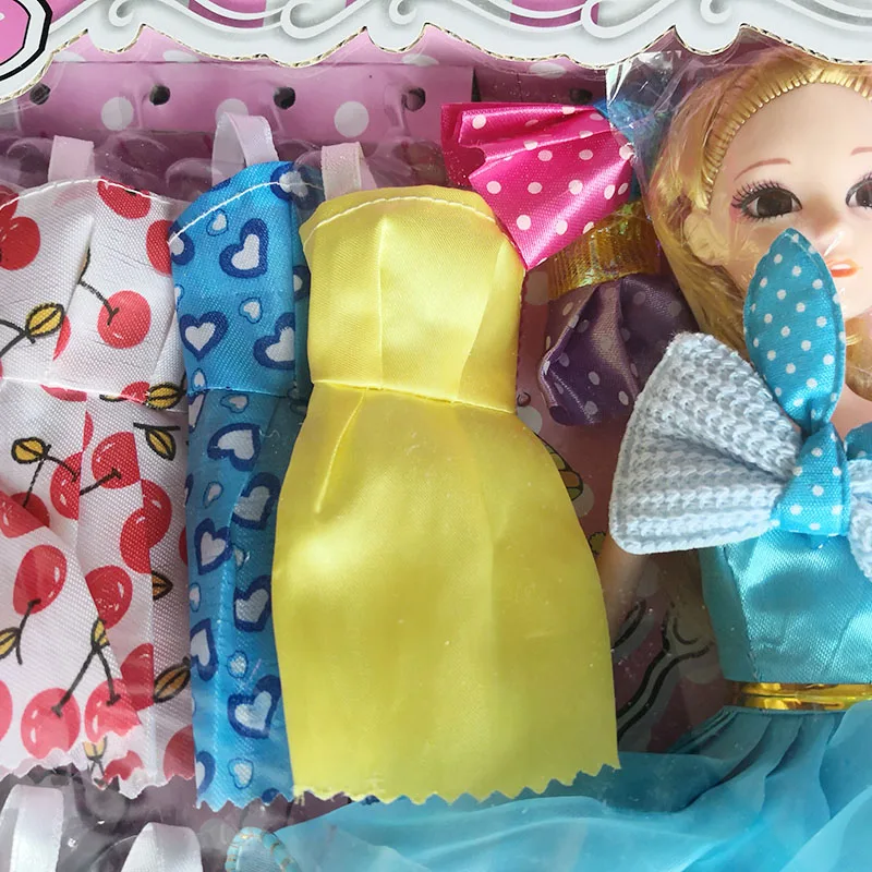 Juego de muñecas de princesa con caja de regalo exquisita para niñas, juguete educativo DIY, ropa, casa de juegos, Cosplay, 154 piezas