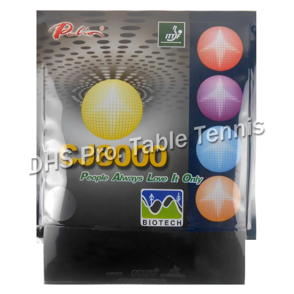 Palio CJ8000 BIOTECH pips-in table tennis pingpong rubber with sponge H40-42 2.2mm