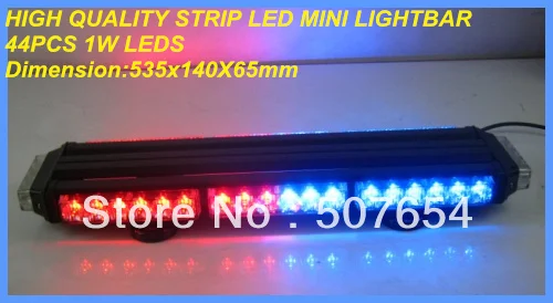 53cm Bright 44W Led Emergency car warning lightbar,police light bar,Ambulance strobe light,waterproof