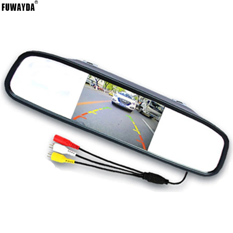 FUWAYDA 4.3 "Monitor di parcheggio specchietto retrovisore per auto + telecamera di retromarcia per auto speciale per Toyota HARRIER/ALTEZZA/PICNIC/ECHO VERSO/CAMRY