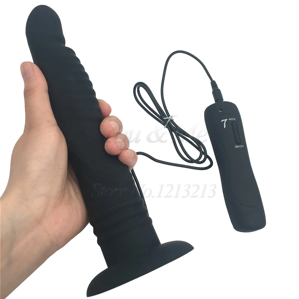 7 Speeds Realistic Big Dildo Vibrator for Women Silicone Strap on Huge Dildo Suction Cup Anal Vibrators Butt Plug Adult Sex Toys