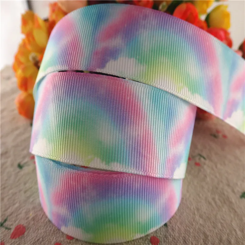 18041904, 1"25mm, 1.5"38mm, 10 Yards/Lot Regenbogen-bedruckte Ripsbänder Geschenkverpackung DIY Handarbeitsmaterialien – Detail 6