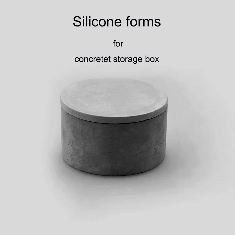 silicone form for concrete storage box DIY mini box silicone molds Concrete  jewellery box molds