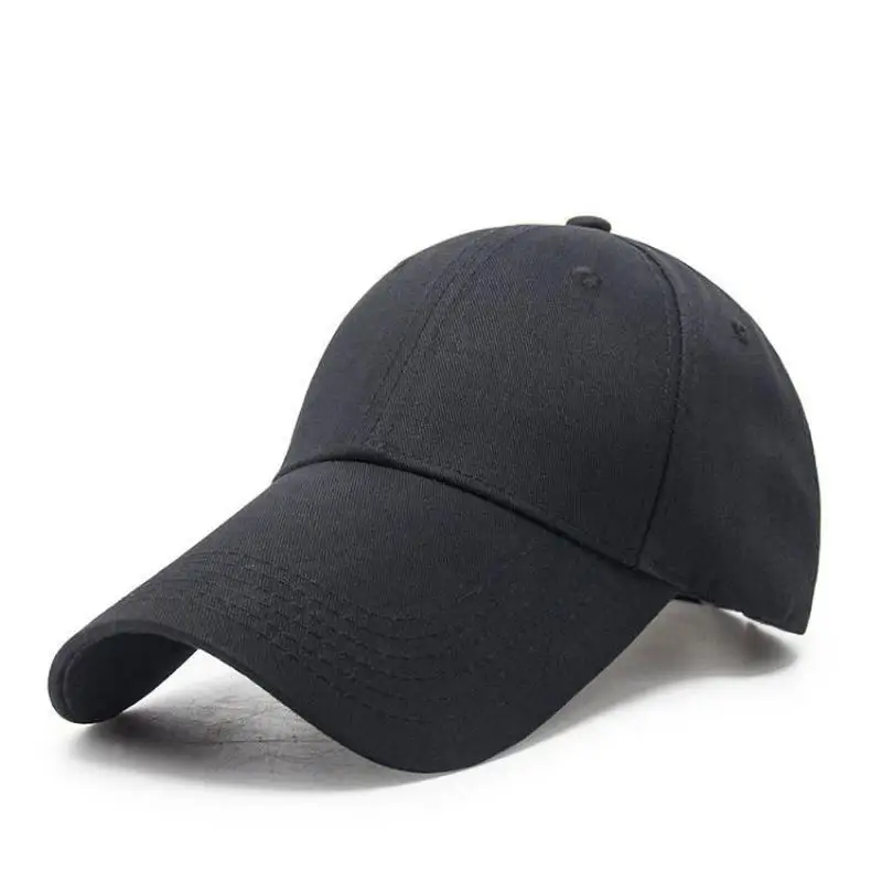 COKK-gorras de béisbol con visera ancha para hombre y mujer, gorra de béisbol con visera ancha, visera de protección solar, color negro en blanco