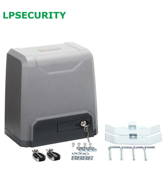 LPSECURITY 1500KG 3200LBS intensive use 4 REMOTE CONTROL AUTOMATIC SLIDING GATE OPENER motor operator with 3m,4m,5m,6mracks