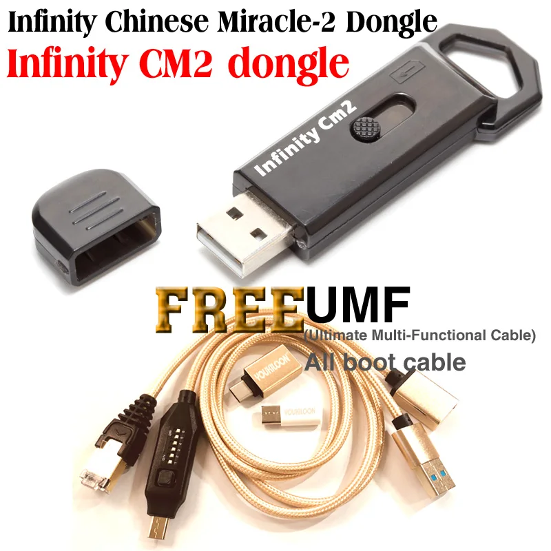 2025 New infinity CM2 dongle infinity box dongle + UMF All Boot Cable  for GSM CDMA phones