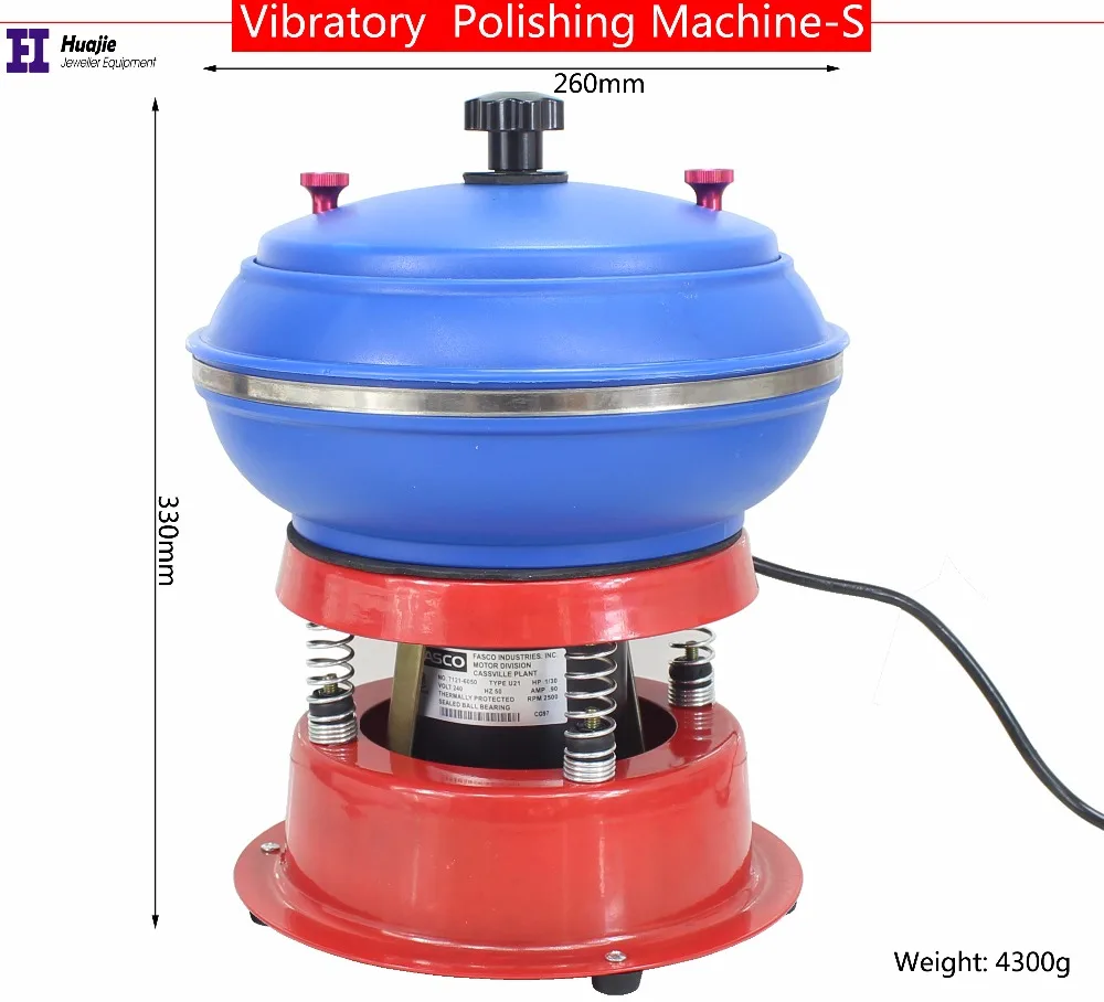 7gtool Jewelry Vibrating Tumbler Tumbling Polishing Machine For Metal Jewellry Polisher Grinder