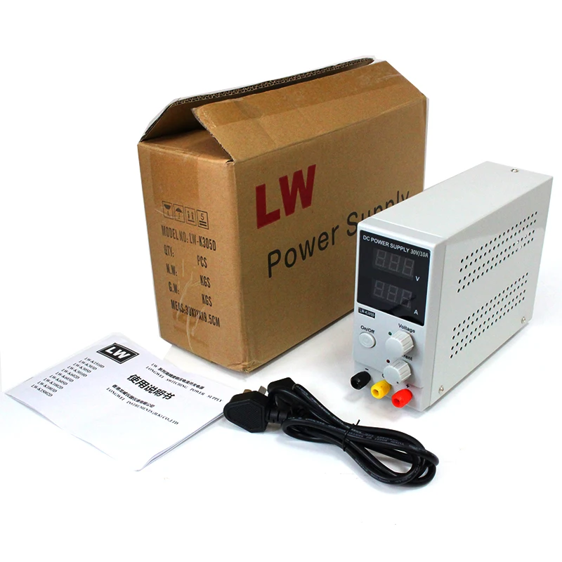 LW-K1001D Adjustable DC power supply 0~30V 0~10A ,110V/220V, Switching Power supply Voltage Regulators