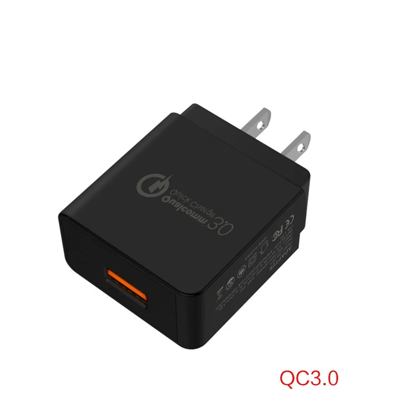 High Quality QC3.0 Fast Charger US Standard ETL Certification for Huawei Mobile Phone USB Charging Head Universal Travel Charger