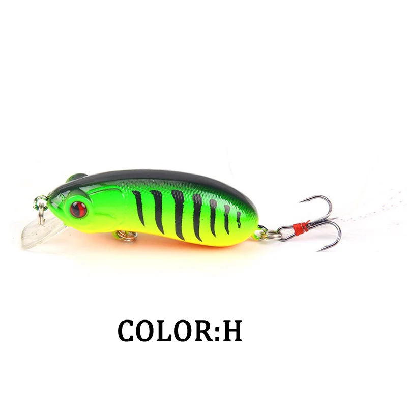 1Pcs Fishing Lure Popper 6cm 9.8g Bait Crankbait Wobblers Tackle Isca Poper Japan suspending Lure 3d Eyes Tackle