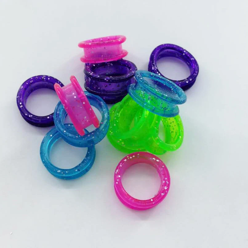 Silica Gel Finger Rings, Fit any Scissors Inserts, Hairdressing Scissor Replacement Parts