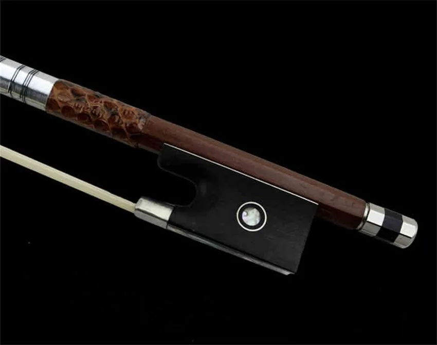 1 Stück Violinbogen, Größe 1/2, 1/4, 1/8, 3/4, 4/4, aus rotem Sandelholz, mit Pferdehaar, Zubehör. – Detail 1