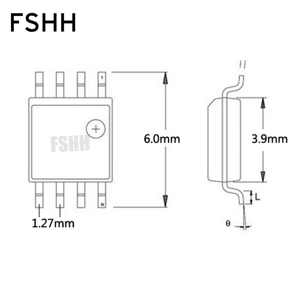 150mil SOP8 إلى DIP8 اختبار مأخذ مبرمج محول CNV-SOP-NDIP8 مبرمج محول ic اختبار المقبس