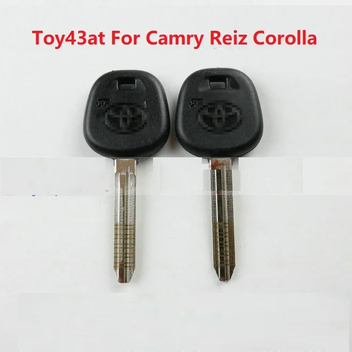 5pcs Toy43at Engraved Line Key for Toyota Camry Reiz Corolla car key scale shearing teeth blank