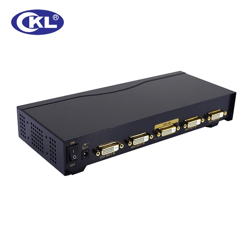 CKL DVI-94E 4 ميناء DVI الخائن 1x4 DVI الفاصل مربع