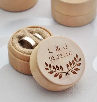 

Personalised names Engraved Couples Ring bearer Boxes Wooden Wedding Ring Box engagement party favors Gift for Couples