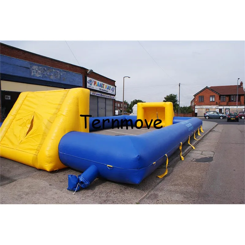 Inflatable Soap Football Field,Soccer Football Field,big outdoor inflatable game court for adult, inflatable event playground