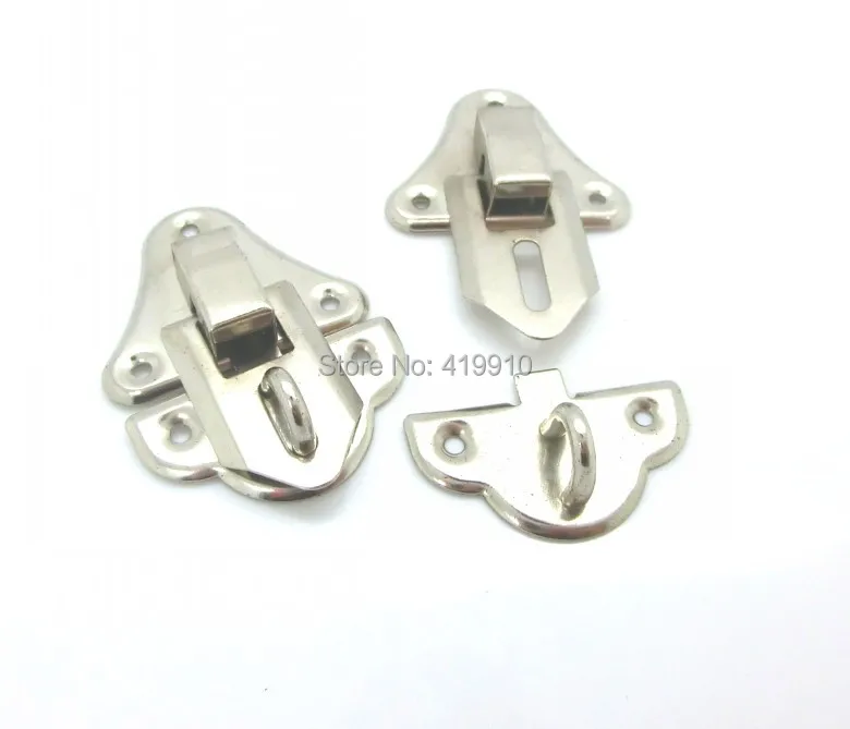 Free Shipping-10 Sets Toggle Catch  Suitcase Case Box Trunk Box Silver Tone 5.0cm x 3.5cm 3.5cm x 2.2cm J1804