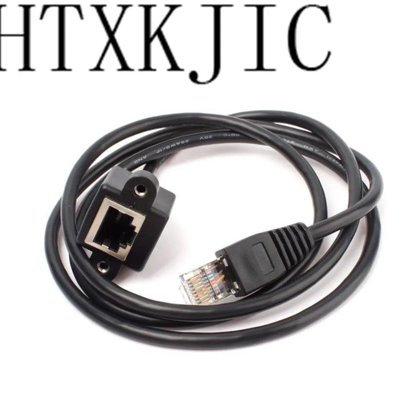 30 Centimetri 1M RJ45 Cavo Maschio a Femmina a Vite Montaggio a Pannello Ethernet Lan Rete Cavo di Prolunga Htxkjic