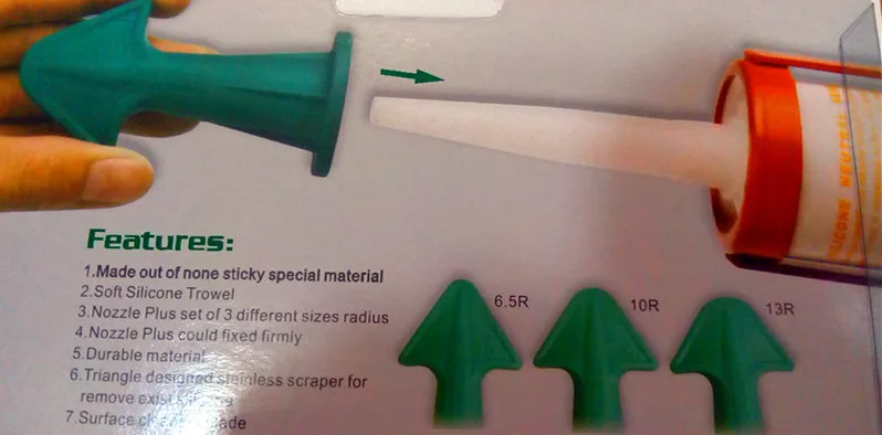 Caulking Tool Kit Kit Schraper Kit Troffel Caulking Tool Kit (4 Stuks) met Een Borstel Rvs Removal Tool