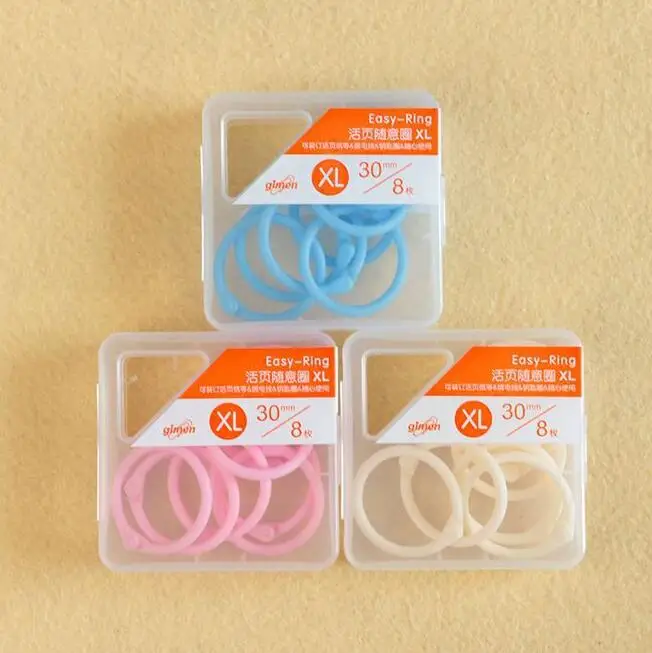 Small Size Loose-leaf Easy Rings 3 PCS/Lot Creative Loose-leaf Storage Ring Large Binding Ring