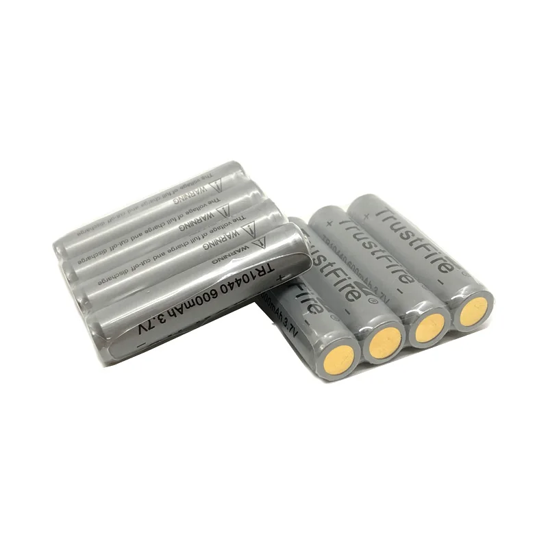 

10pcs/lot TrustFire 10440 AAA 600mAh 3.7V Battery Rechargeable Lithium Batteries Cell with Protected Board For LED Flashlights