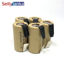 With solder tab Power Cell CD Ni MH rechargeable power tool battery cell SC 3000mAh  discharge rate