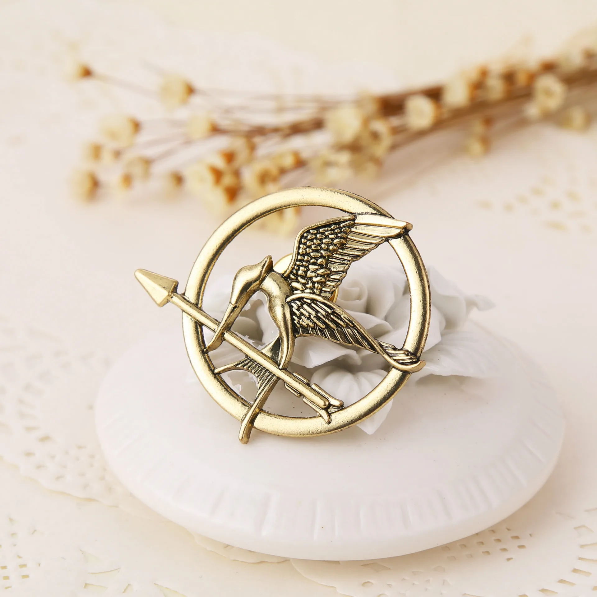 Fashion Trendy Jewelry The Hunger Games  2019 Popular Vintage Style Birds Brooches