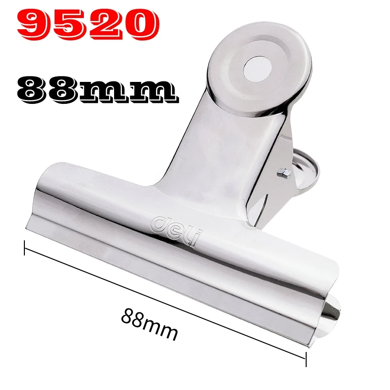 6 Stks/partij Deli 9520-9526 Kantoor Ronde Paperclips Rvs Clips Metalen Clips 19Mm-88Mm 6 Size Optioneel Groothandel