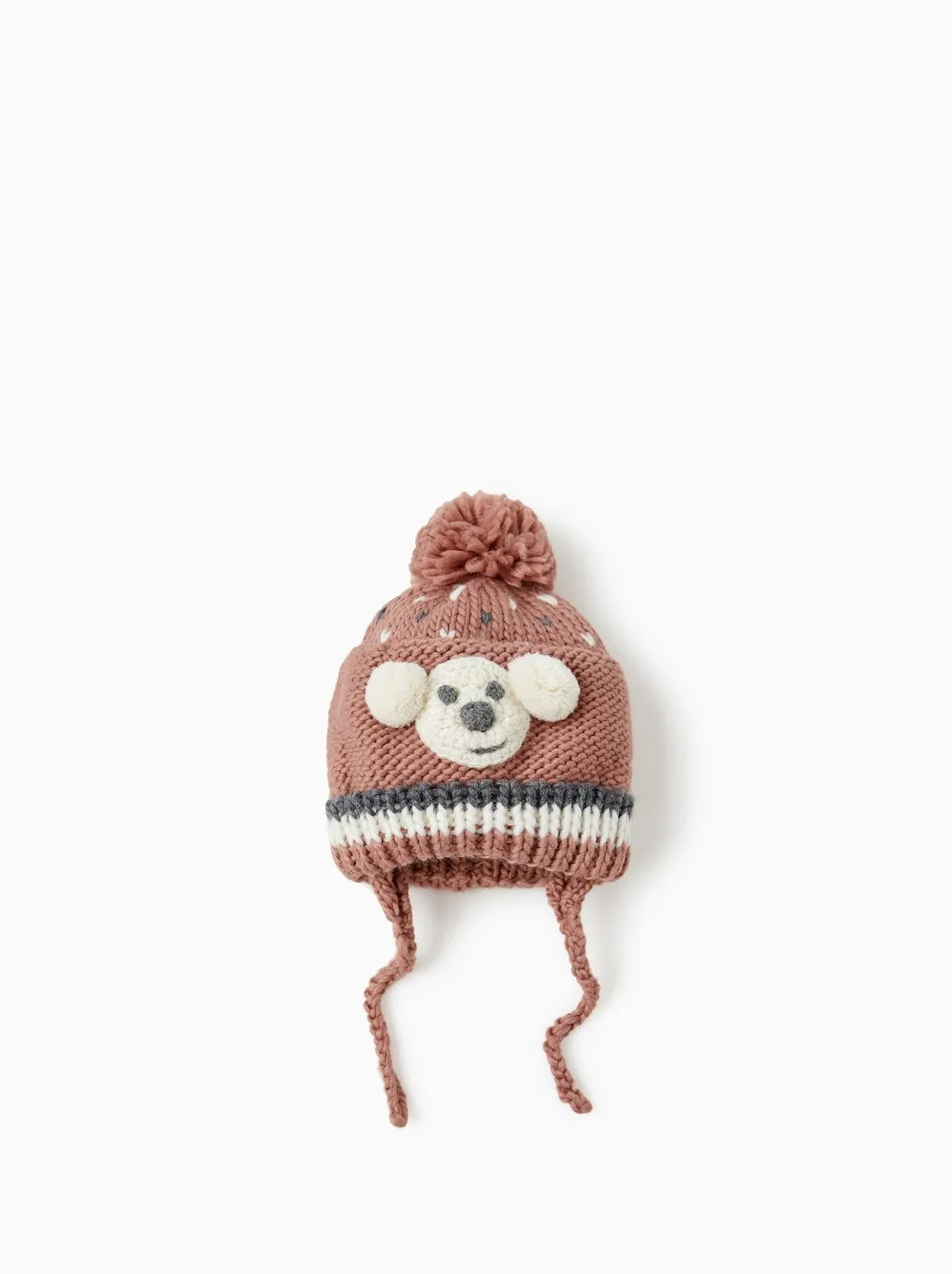 spring autumn winter cartoon smile face lovely baby girl child children's 3 month  to 24month hand made knitted  hat caps beanie