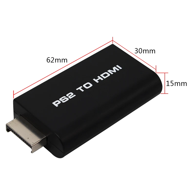 PS2 HDMI 480i/480P/576i Audio Video Converter ADAPTERพร้อมเอาต์พุตเสียง 3.5 มม.