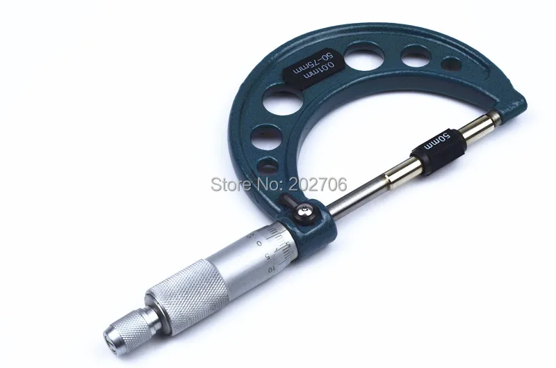 Type 0-25mm/25-50mm/50-75mm/75-100mm/100-125mm /125-150mm Outside Micrometer Ratchet Stop Metal Gauge Standards Caliper Tools