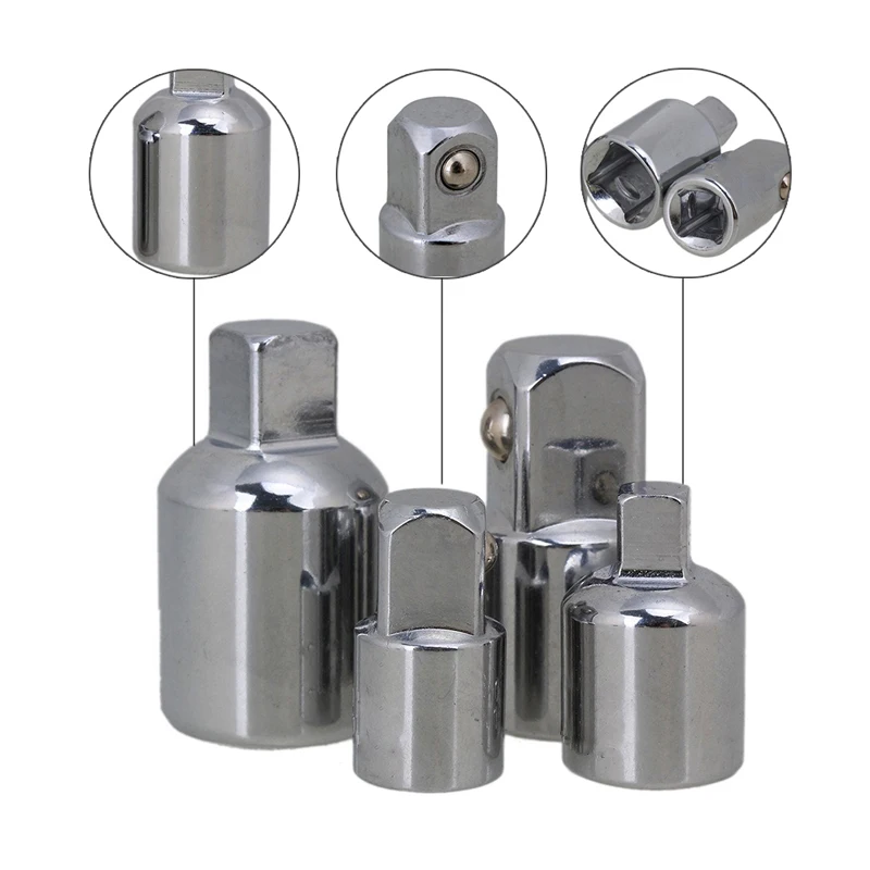4Pcs Ratchet Socket Adapter Reducer Converter ชุดเครื่องมือชุด1/4 "3/8" 1/2 "ลดอะแดปเตอร์ ConverterHand เครื่องมือไดรฟ์เครื่องมือ