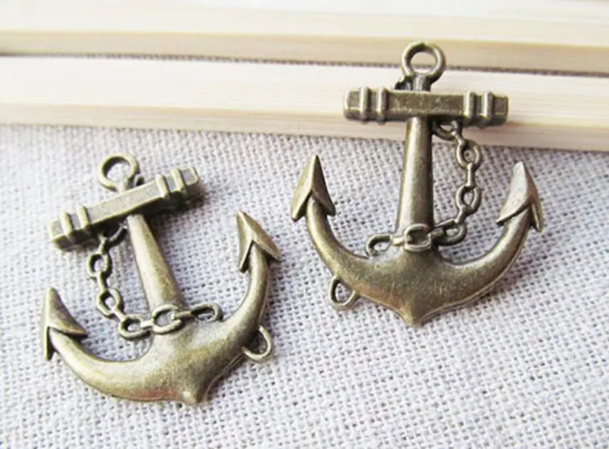 8pcs Antique Silver tone/Antique Bronze Anchor Connector Pendant Charm/Finding,for Bracelet,DIY Jewelry Accessory