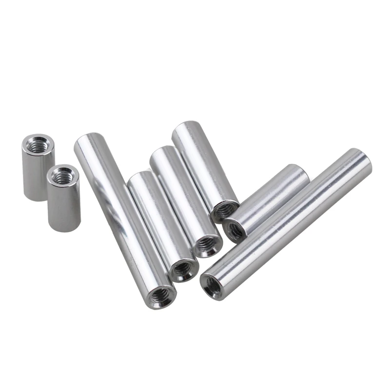 10pcs M3 Aluminum Silver Column M3*6/8/10/12/15/20/25/30/35/37/40/50mm Aluminum round standoff spacer Spacing screw RC Parts