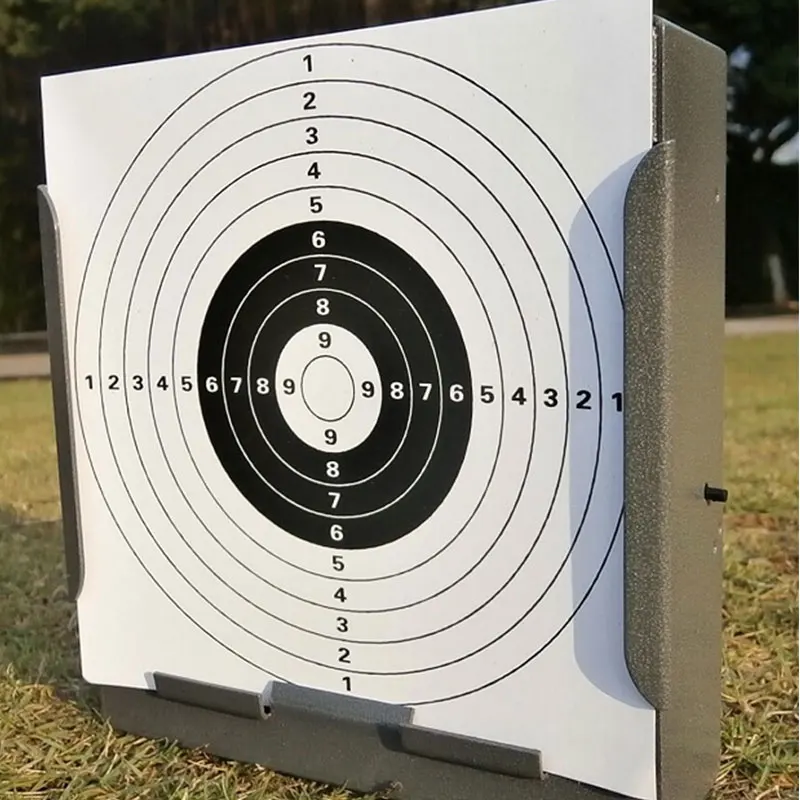 Cible de chasse tactique, pistolet à air et piège à granulés carré W. Papiers cibles 100 pièces, également pour Paintball, amélioration