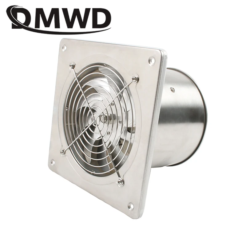 DMWD 6 Inch Window Wall Pipe Ventilation Exhaust Blower Cooling Duct Air Fan Toilet Bathroom Kitchen Extractor 6'' Ventilator