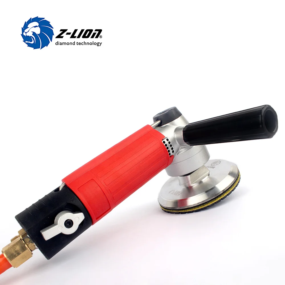 Z-LION 1 Piece Air Wet Polisher M14 Thread Pneumatic Air Tool Air Sander Pneumatic Polisher With 1 Piece Aluminium Backer Pad 4\