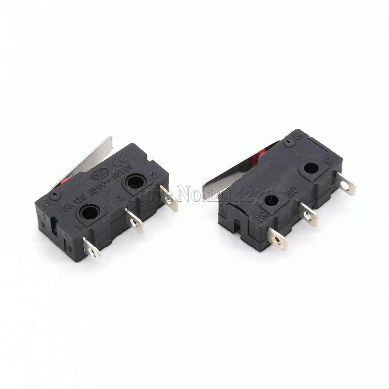 100Pcs Mouse Switch KW11-3Z-2 3PIN 5A 250VAC Mini Micro Switch