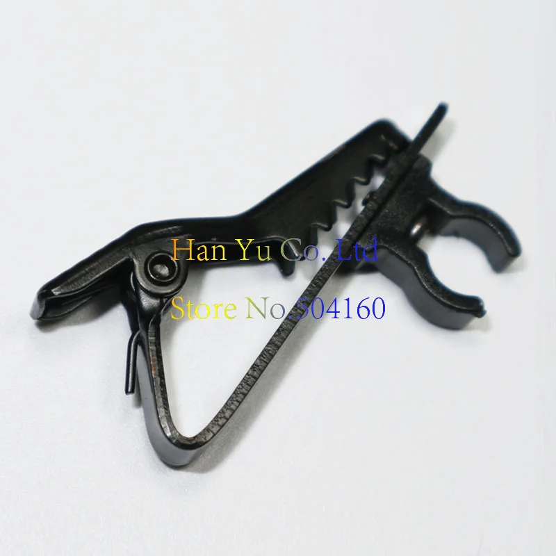 wholesale 10pcs black Clip Tie clips For Sennheiser ME4 Lavalier Microphone Lavel Mic and CX earphone