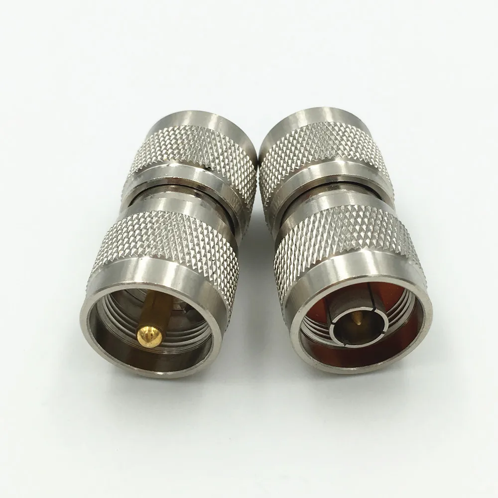 1Pcs Brass N Type Male Plug to UHF PL 259 Male Straight RF Coax Adapter Connector Convertor