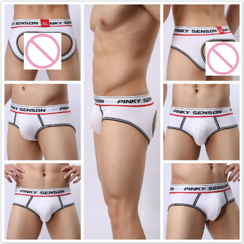 

PINKY SENSON 5PCS/LOT Men's Three-Dimensional Pouch Cup Underpants Almost Naked Coolflex Briefs Shorts Gay Proud Underwear XXL