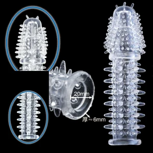 تأخير الواقي الذكري للرجال القضيب الموسع تأخير المنتجات اللبية محكم خارجيا ، منتجات الجنس ، صقر دسار الأكمام ، خاتم القضيب أفضل 8 مبيعات للواقي الذكري القابل لإعادة الاستخدام - رقم 8
