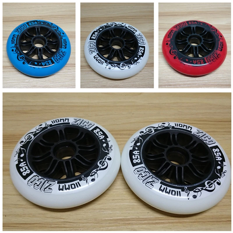 

Advanced High Elastic Rebound 85A Speed Skates Wheel for Indoor Track Good Grip Inline Speed Skating Wheels 110mm 100mm 90mm